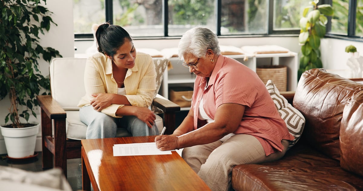 Helping a client with legal documents